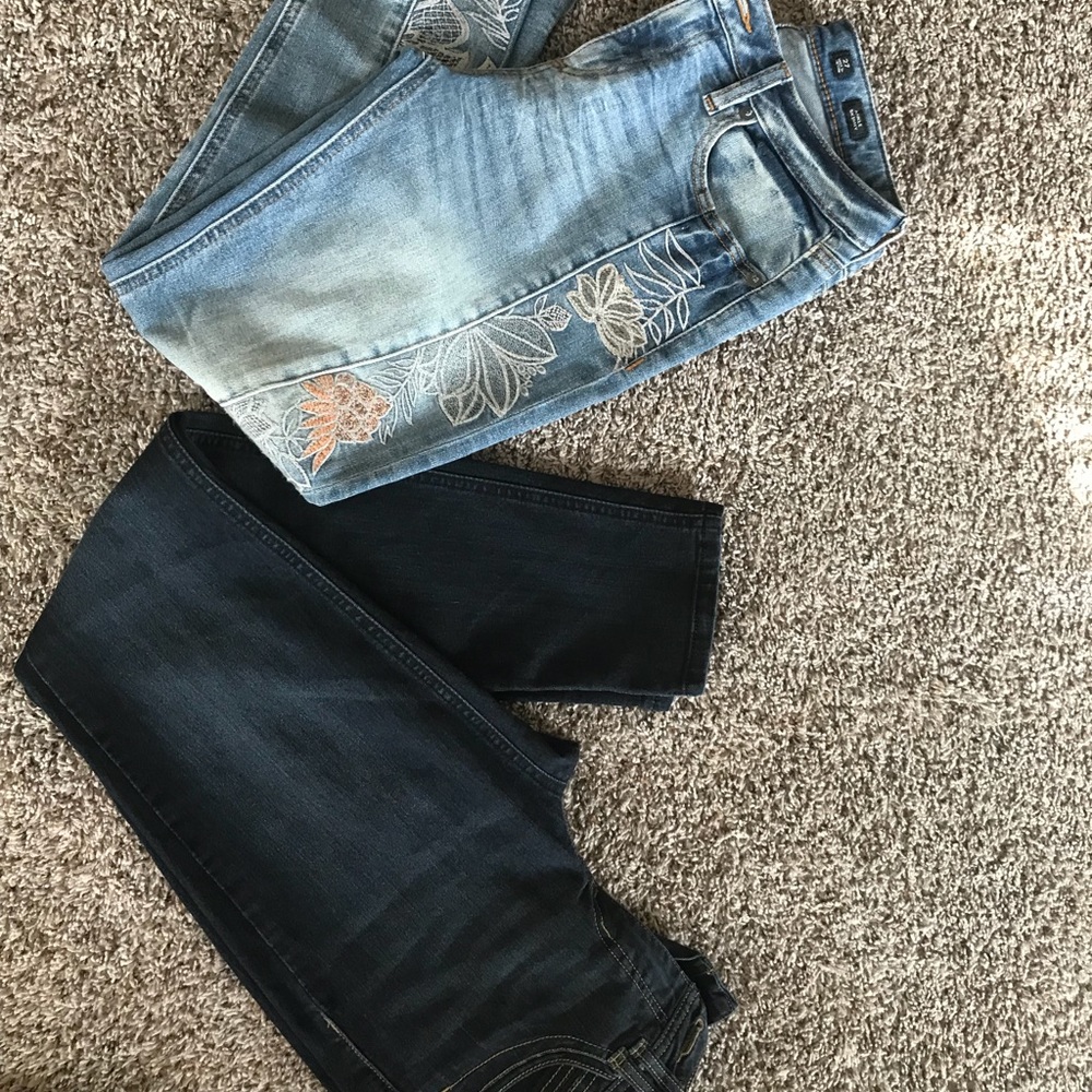 Wms size 4 designer jeans-miss me and democracy